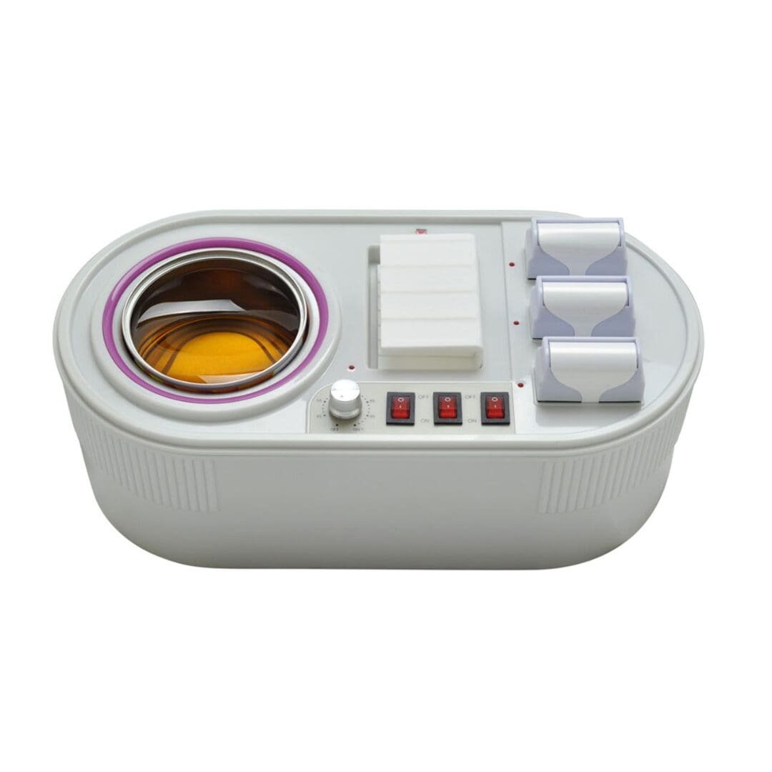 0.5 L & 3 Roll-on Cartridges - 3 Wax heater with cartridges