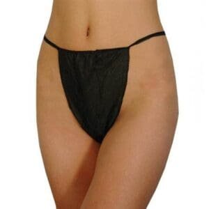 Home Page Black disposable thong underwear