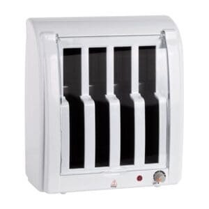 White wax heater with cartridges