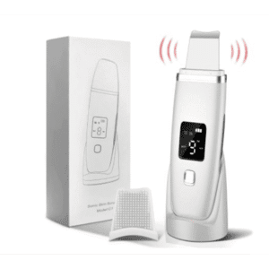 Skin scrubber with digital display