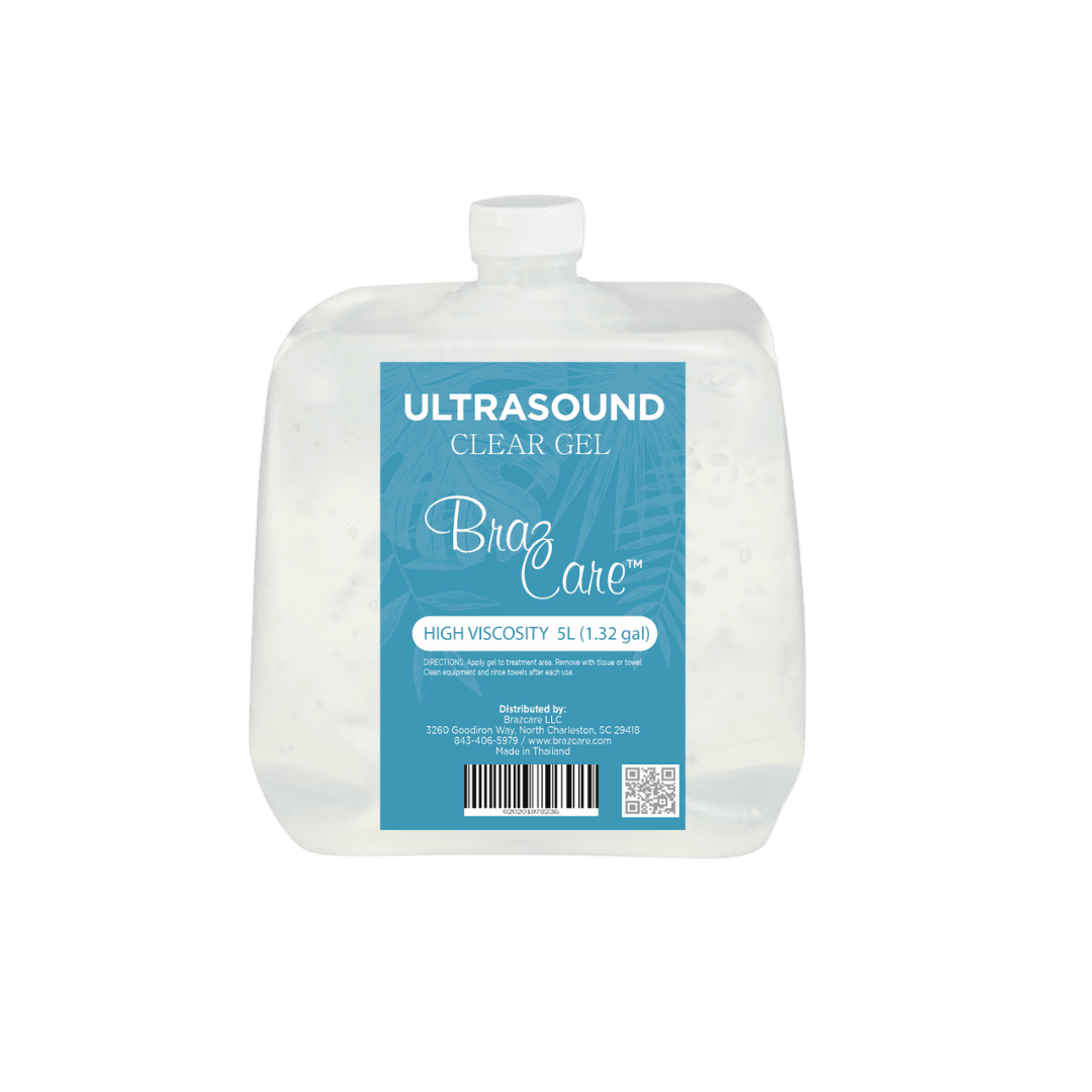 Clear ultrasound gel bottle