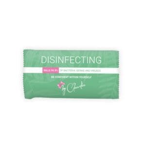 Disinfecting wet wipe packet