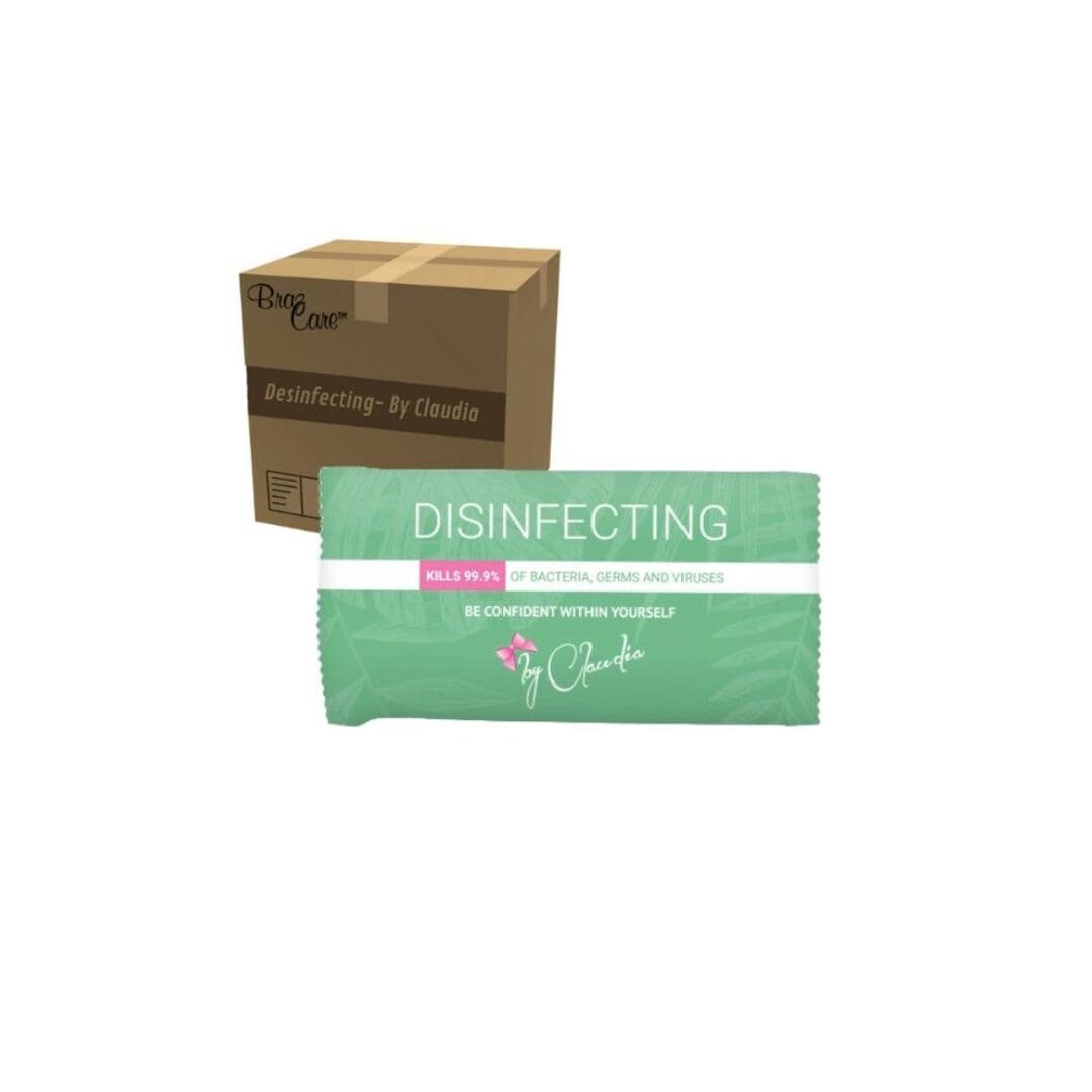 Disinfecting wipes with box
