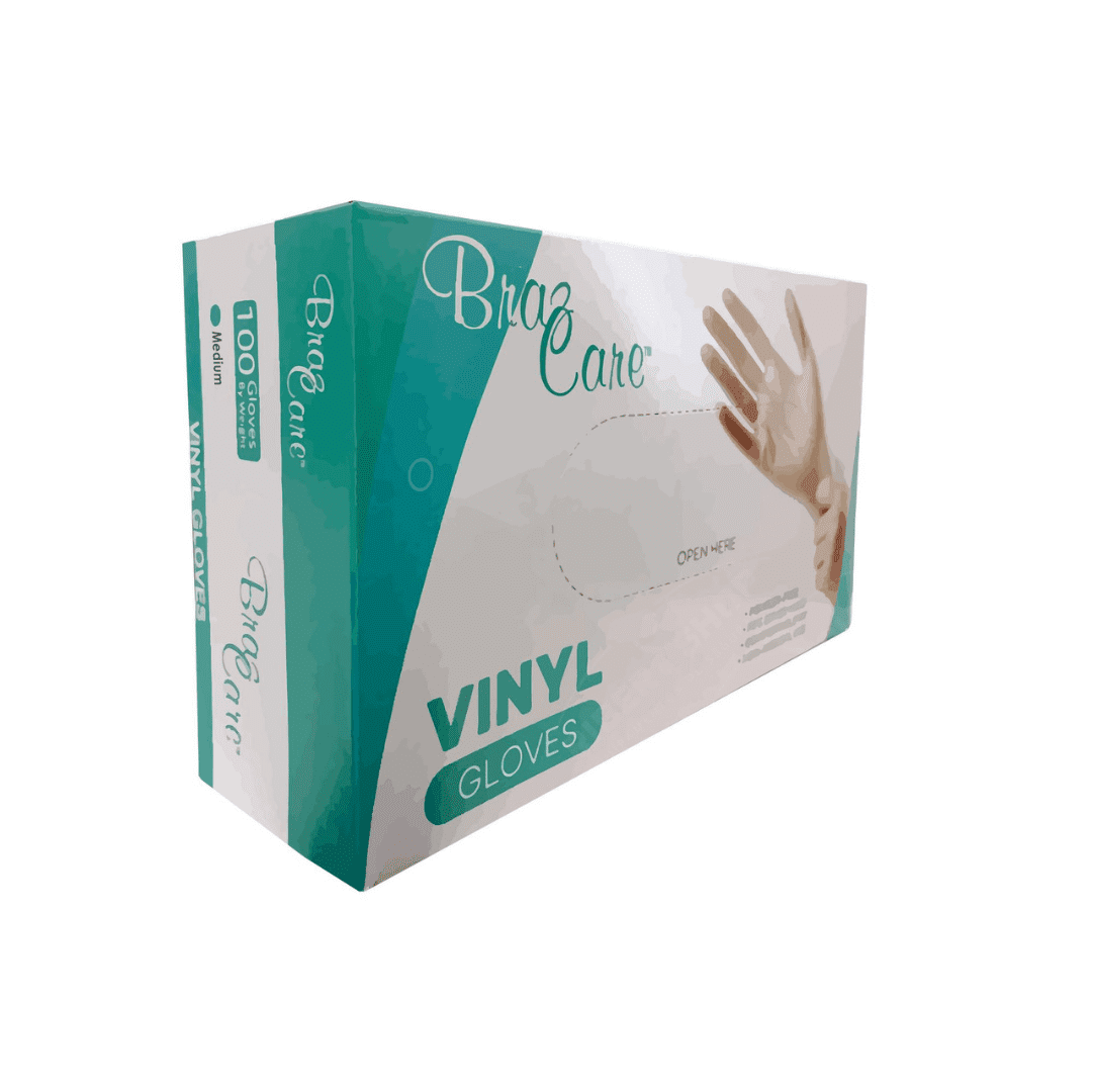 ModeloClear Vinyl Gloves - Medium, 1000 Ct. (case of 10 boxes of 100 Ct.) - 2 Vinyl gloves box