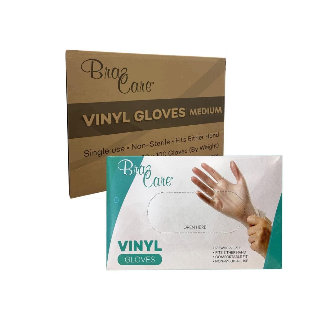 Vinyl gloves package and box
