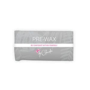 Pre-wax cleansing wipe