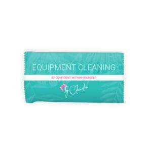 Equipment cleaning wipes packet