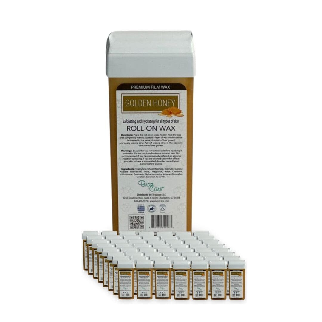 logosRoll-On Golden Honey Soft Wax - 3.3 fl. oz 100 ml - Case of 56 cartridges Golden Honey roll-on wax